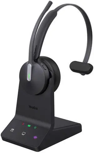 Yealink WH64 Mono UC Headphone Base Station Included - Universal Fit, Single Ear Design, Noise Reduction, USB Connection