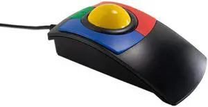 X-keys O-Trac Primary Trackball Mouse USB/PS2 with Opto-Mechanical Tracking for cursor Control, Made in USA