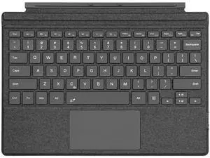 NUWONAYA Keyboard for Surface Pro 7+ Pro 7 Pro 6 Pro 5 Pro 4 Pro 3, Portable Slim Type Cover for Surface Pro, Wireless Keyboard with Multi-Touch Trackpad,7 Color Backlit,Gray