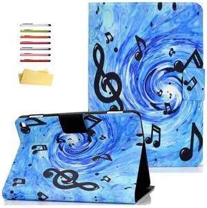 UUcovers All-New Kindle Fire HD 10/ Fire HD 10 Plus Case 2021 Release (Only Fit 11th Generation) 10.1" with Pencil Auto Wake/Sleep Folio Stand PU Leather Smart Shell Soft TPU Back Cover, Sheet Music