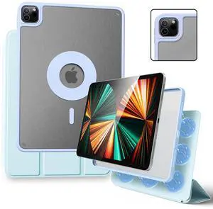 Marasone Case for iPad Pro 11 inch(1st, 2nd, 3rd & 4th Gen) 2022/2021/2018/2020-Slim Protective Case-Wireless Apple Pencil Charging - Convenient Magnetic Stand & Sleep/Wake Cover-Stealth (Blue)