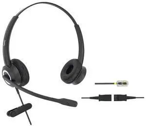 RJ9 Cisco Wired Office Phone Headset HD Voice for Cisco Phones 6851 6861 7945g 7962g 8811 8841 8845 8851 8861 8961 9951 Series Model,Plus 3.5mm Adapter for Smartphone