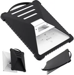 JvVuell Starlink Mini Cover Protective Case, Portable Shockproof Starlink Mini Accessories Silicone Protection Satellite Dish Gift Gear. Black