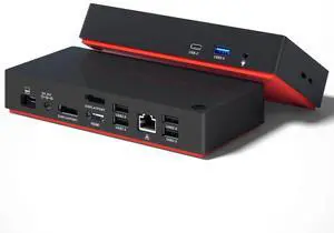 USB C Triple Display Docking Station with Laptop Charging, for Thunderbolt, USB4, or USB-C Systems, Compatible with Windows, macOS laptops (2X DisplayPort, 1X HDMI, 7X USB Ports, 100W PD, RJ45, 3.5mm)
