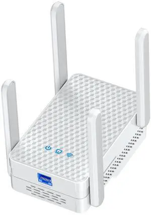 2025 WiFi 6 Extender Signal Booster, Longest Range up to 19980 sq.ft for Home, AX3000 Dual Band WiFi Repeater, Wireless Internet Extender with Gigabit Ethernet Port, 10X Faster Access Point, Onemesh