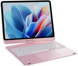 Kolude Keyboard Case for iPad Air 11 inch (M2) 2024 & iPad Pro 11 inch (1st/2nd/3rd/4th Generation) & iPad Air 4th/5th Gen 10.9 with 360° Rotatable Pencil Holder touchpad Backlit Magnetic Pink