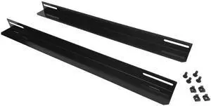 Server Rack Cabinets Tray Mount Supporting Rails L-Shape 1 Pair 2 Roots Deep 22Inch Long Suitable for 800MM Depth Rack Cabinet Cold Rolled Steel Material (800MM, 22INCH)