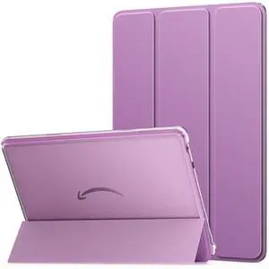 MoKo Case for All-New Amazon Kindle Fire HD 10 Tablet (13th Generation, 2023 Release) 10.1", PU Leather Trifold Stand Cover for Fire Tablet 10 2023, Auto Wake/Sleep, Purple