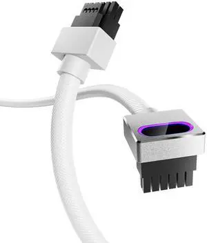 AsiaHorse Hydrus-16PIN GPU PSU Extension Cable ARGB Light, Copper Wire Motherboard Power Extension Cable Integrated Minimalist Design, 2000W Power (Whole Set), PC Power Cord for RTX 4070, 4080, 4090