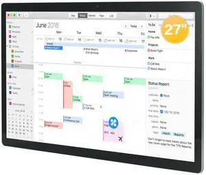 TouchWo 27'' Large Touchscreen Monitor, Downloadable APP,10-Point Touch, 16:9 Display, Android 13 with 8GB RAM & 128GB ROM, QCM6125,Perfect for Office, Business, and Home