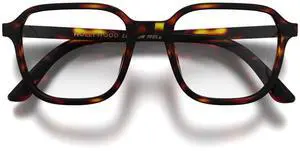 LONDON MOLE® Hollywood blue light blocking glasses | Cool square shaped blue blockers | Anti eyestrain for screens | Mens Womens Unisex | Spring hinges