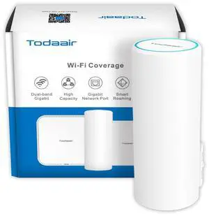 AC1200 Outdoor WiFi Extender, 2-Minute Quick Pairing, Dual-Band,AP&Repeater,Up to 85 m,65 Devices, One Ethernet Port (RJ45)Home Signal Booster