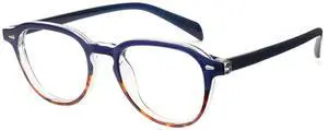 Cyxus Blue Light Glasses Fashion Oval Computer Blue Ray Blocking Glasses Tr90 Frame Anti Glare Strain For Men Women 8554 Blue