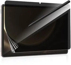 Anbzsign [2 Pack for Samsung Galaxy Tab S9 FE+ / S9 FE Plus (12.4-inch) Privacy Screen Protector, Anti-Spy 9H Hardness Flexble Screen Protector Case Friendly