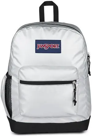 JanSport Cross Town Plus Remix Backpack - Padded Back Panel, Laptop Sleeve, and Front Pocket Organizer - Shine