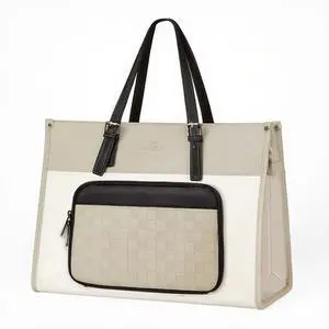 MATEIN Laptop Work Bag with Lunch Compartment, 15.6 Inch Laptop Handbags for Women, PU Leather Briefcase with Leakproof Lunch Box, Large Capcity Business Professional Tote for Teacher, Beige Brown MATEIN Laptop Work Bag with Lunch Compartment, 15.6 Inch Laptop Handbags for Women, PU Leather Briefcase with Leakproof Lunch Box, Large Capcity Business Professional Tote for Teacher, Beige Brown