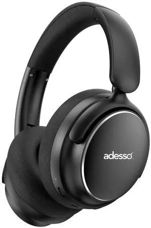Adesso Xtream P800 Bluetooth Headphones with Active Noise Cancellation, Built-in Mic, 40H Battery, 3.5mm AUX, Foldable, for PC, Laptop, Mobile Devices