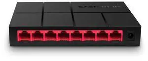 Mercusys MS108G, Desktop Switch, 8 * 10/100/1000Mbps Gigabit LAN Ports, 2 Year Warranty, Black Color