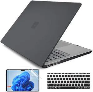 Batianda Matte Case for 15-inch Microsoft Surface Laptop Copilot+ PC 2024 Release (7th Ed) Lightweight Durable Scratch-Resistant Easy Install, with Keyboard Cover & Screen Protector, Black