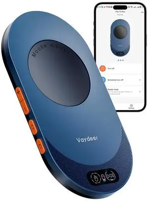 Vaydeer Air 3 Ultra Mouse Mover with APP, Ultra Slim Mouse Jiggler with Timer Function, Undetectable & Noiseless, Simulates Realistic Mouse Movement, Driver-Free, Keeps PC Active (Blue)