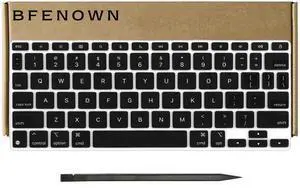 Bfenown Replacement QWERTY US English Keyboard keycaps Keys for iPad Pro 11'' (M4) Magic Keyboard A2836 A2837 A3006 A2975, M3 A3270, A16 A3354 2024-2025 Year (Black)