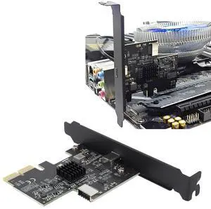 PCI Express Expansion Card, USB 3.2 GEN2 10Gbps PCIE 2X Type C Type E Expansion Card, for ASM3142 for 7/10/11, for Linux, Supported PCIE 4X 8X 16X