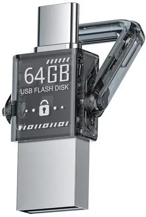 Newmine 64GB USB-C Flashdrive, 2-in-1 High-Speed Thumb Drive, Portable USB Drive for Android, MacBook, Laptop, PC, Tablet  Durable Metal Shell, Compatible with USB-C & USB-A, Fast Data Transfer