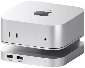 Hagibis Mac mini M4 Hub & Stand with 40Gbps SSD Enclosure, 3 in 1 USB Type-C Docking Station with 40Gbps M.2 NVMe SSD Case, USB2.0 * 3, 3.5mm Jack AUX (MC60 Pro)