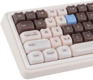 Sunzit Cute Cat Keycaps-Mao Profile,148 Keys Brown Siamese Cat Custom Keycaps 60 65 75 100 Percent,Cute Key caps Keyboard Keycap Set for MX Switches Mechanical Keyboard