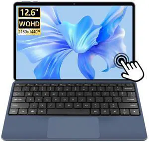 VGKE Magicbook 2-in-1 Touchscreen Laptop, 12.6" 2160x1440 WQHD Tablet & Laptop, Intel Core i5-10210Y, Quad Core 4GHz, 8GB RAM, 512GB SSD, Titanium Grey
