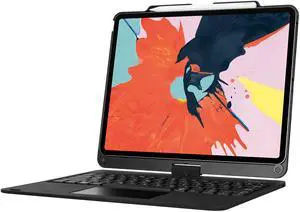 Targus VersaType Case for iPad Pro 12.9-Inch, Rotating Keyboard Case with Backlit Keys, Built-in Stand, and Military-Grade Protection, Black (THZ902US)