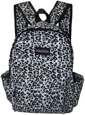 ZJRUIWQ Women Black cheetah print backpack, College School Backpack BookbagWaterproof Sports Laptop Bag Compatible with 15-Inch Notebooks