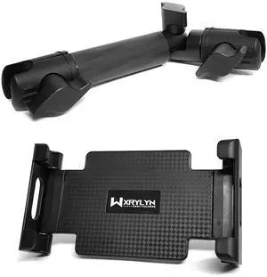 WXRYLYN Universal Tablet Mount with 15-23mm Adjustable Clamp for iPad Pro/Air/Mini, Samsung Tabs & 60-10mm Locking Carbon Fiber Kevlar Mounting Arm with Articulating Joint Dual 20mm Socket Ends