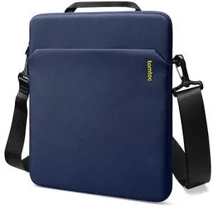 tomtoc Light-B19 Slim 13 Inch iPad Sleeve Shoulder Bag for 2025 iPad Pro M5/M4 with Acessories Storage, Eco-Friendly Fabric, Tailored for iPad Pro with Magic Keyboard and Smart Keyboard Folio