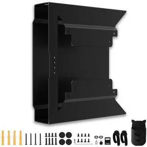 Mini PC Mount for HP, VESA Wall Under Desk Mount or Mount to a Monitor Arm for HP EliteDesk 800 G4 G3 G5 G9 EliteDesk 705 805, HP Pro Mini 400 260, HP ProDesk 400 405 600 Mini PC with Pen Holder