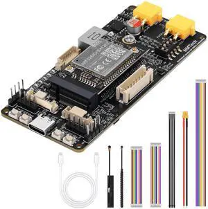 Meshsolar Development Board NRF52840+SX1262 GPS Location Support Bluetooth Low Power Consumption LoRa Wireless Communication for Solar Power Supply System/Remote Monitoring/Meshtastic LiFePO Version