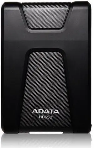 ADATA HD650 1TB Anti-Shock External Hard Drive, Black (AHD650-1TU31-CBK)