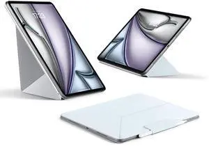 PITAKA for iPad (A16) 11th Generation Case (2025), iPad 10th Generation Case (2022), Portrait/Landscape Magnetic Folio with Pencil Holder, 4 Standing Angles, Light Blue