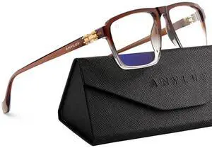 ANYLUV Blue Light Glasses Men, Rectangle business style Glasses for Men Women,Integrated Nose Pad Glasses for Eye Protection