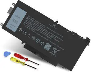 DMKAOLLK 60Wh K5XWW Battery for Dell Latitude 5289 7389 L3180 Latitude 7390 2-in-1 Battery P29S001 P29S002 725KY 71TG4 N18GG 6CYH6 J0PGR 7.6V