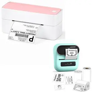 Phomemo M220 Label Maker, 241bt Bluetooth Shipping Label Printer, Compatible with Android and iOS Phone & Laptop