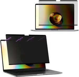 kwmobile Laptop Privacy Screen for Apple MacBook Pro 16" (2019) A2141 - Magnetic Computer Privacy Screen Shield - Laptop Monitor Protector - Anti Glare Blue Light Blocking