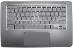 Generic Palmrest Upper Case with Keyboard Non-Backlit Assembly Replacement Part for HP Chromebook 14 14A G5 14-CA 14-DB L14354-001 L14355-001 L14356-001 L46581-001 L17093-001 L46013-001, kc-1118-4
