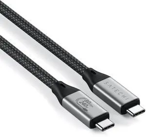 Satechi USB4 V2 Pro Cable, USB C Cable 1.2m/ 3.9ft, up to 120Gbps Data Transfer, 240W Power Delivery, 8K Display, Thunderbolt 5/4/3 Compatible, for MacBook, Windows and More