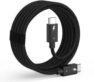 Thunderbolt 4 Cable 6.6FT, Long [Intel Certified] USB C to USB C Cable, Support 8K/4K Displays, 40Gbps, 240W Fast Charging,Braided Type C Data Cord for Thunderbolt 3,USB4,MacBook Pro,iPhone 16/15,iPad