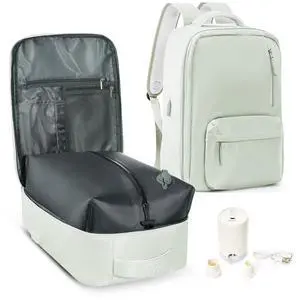 Vacuum Seal Backpack for Travel with Air Pump Vacpack Carry on Flight Approved Compression Daypack Laptop Space Saver Bags Storage with Vacuum System 18x14x8 inches Travel Bag Women MintGreen