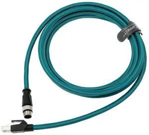 AConnect M12-A-Code Ethernet-Cable for Cognex Industrial Camera M12 8 Pin Male A Code to RJ45 Shielded Ethernet High Flexible Cable 3M