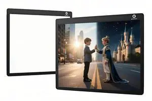 goodmore Glass Gaming Mouse pad,LED Illuminated Hard Mousepad for Gaming,Large Mouse pad 400mm * 300mm, Special Glass Surface to Improve Accuracy and Speed, Silicone Anti Slip(Legacy of The Crown)