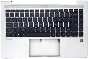 WWGTMC Replacement Upper Case Palmrest Backlit Keyboard Assembly for HP Probook 440 G8 445 G8 Series Laptop Part US Layout Top Cover M23769-001