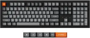 Keychron K10 Max QMK Custom Wireless Mechanical Keyboard, Full Size Hot-Swappable Bluetooth/2.4 GHz/Wired with RGB Backlight Programmable Super Red Switch, PBT Keycaps for Mac Windows Linux